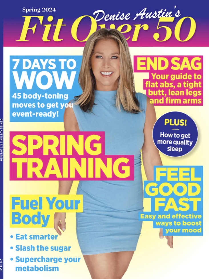 Denise Austin on the cover of her new magazine